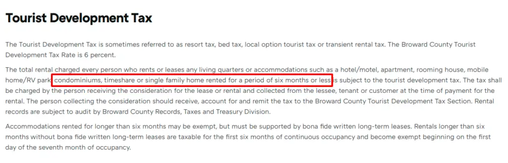Broward Tourismusentwicklungssteuer